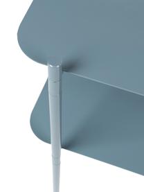 Metalen sidetable River, Gecoat metaal, Blauw, B 50 x H 62 cm