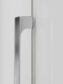 Armoire Monaco, 3 portes battantes, Blanc, portes miroir, larg. 149 x haut. 216 cm