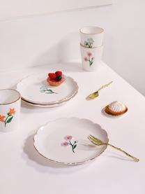 Súprava raňajkových tanierov s kvetinovou dekoráciou Wildflower, 4 diely, Dolomit, Viacfarebná, Ø 17 cm