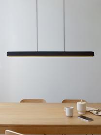 Dimbare LED hanglamp Hazel, Lampenkap: gecoat metaal, Zwart, B 100 x H 7 cm