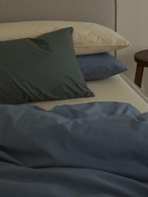 Housse de couette en percale de coton Elsie, Gris-bleu, larg. 200 x long. 200 cm