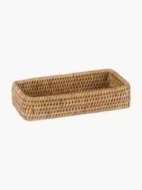 Handgefertigte Deko-Tabletts Güle aus Rattan, 2er-Set, Rattan, Beige, Set mit verschiedenen Größen