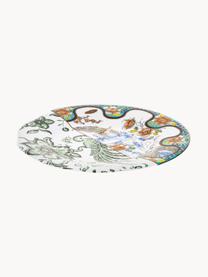 Assiette plate faite main Hybrid, Porcelaine Fine Bone China, Multicolore, Ø 22 x haut. 4 cm