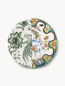 Assiette plate faite main Hybrid, Porcelaine Fine Bone China, Multicolore, Ø 22 x haut. 4 cm