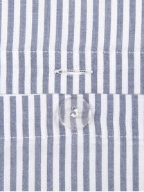 Funda de almohada de algodón Ellie, 45 x 110 cm, Blanco, azul oscuro, An 45 x L 110 cm