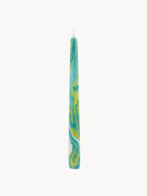 Candele a bastoncino Apple Melange 2 pz, Cera, Verde turchese, giallo, Alt. 26 cm