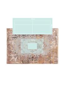 Vloerkleed Valencia, Bovenzijde: polyester, Onderzijde: 70% katoen, 30% polyester, Beigetinten, bruintinten, grijstinten, B 200 x L 290 cm (maat L)