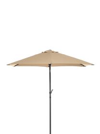 Sonnenschirm Siesta in Beige mit Kurbel, Ø 180 cm, Gestell: Aluminium, beschichtet, Bezug: Polyester, Beige, Schwarz, Ø 250 x H 240 cm