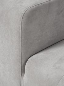 Módulo de esquina sofá Lena, Tapizado: tejido (88% poliéster, 12, Estructura: madera de pino, contracha, Patas: plástico, Tejido gris claro, An 105 x F 106 cm, chaise longue izquierda