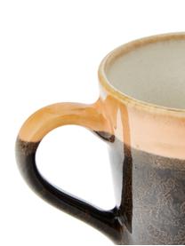 Handgemachte Espressotassen 70's, 4er-Set, Steingut, Bunt, Ø 6 x H 6 cm, 80 ml