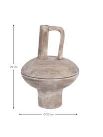 Designová váza z kameniny Pithos, Kamenina, Hnědá, Ø 20 cm, V 29 cm