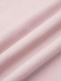 Pościel z flaneli Erica, Blady różowy, 240 x 220 cm + 2 poduszki 80 x 80