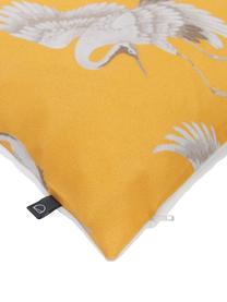 Poszewka na poduszkę Lungile, Bawełna, Żółty, biały, S 45 x D 45 cm