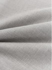Kussenhoes Camille met franjes, 60% polyester, 25% katoen, 15% linnen, Grijs, B 45 x L 45 cm