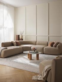 Sofá rinconera modular Sofia (4 plazas), Tapizado: 100% polipropileno Alta r, Estructura: madera de abeto, tablero , Patas: plástico El material util, Tejido beige claro, An 319 x F 298 cm, chaise longue derecha