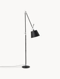 Leselampe Tolomeo Mega, Lampenschirm: Textilgewebe, Gestell: Aluminium, beschichtet, Schwarz, H 148 cm