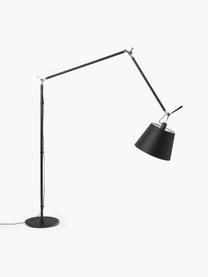 Leselampe Tolomeo Mega, Lampenschirm: Textilgewebe, Gestell: Aluminium, beschichtet, Schwarz, H 148 cm