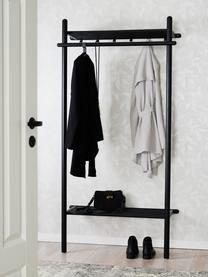 Perchero de pared en roble Milford, Negro, An 91 x Al 181 cm