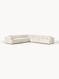 XL-Ecksofa Melva, Bezug: 100 % Polyester Der strap, Gestell: Massives Kiefern- und Fic, Webstoff Off White, B 339 x T 339 cm