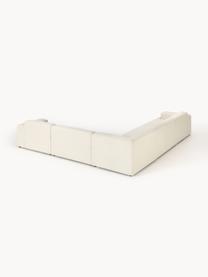 XL-Ecksofa Melva, Bezug: 100 % Polyester Der strap, Gestell: Massives Kiefern- und Fic, Webstoff Off White, B 339 x T 339 cm