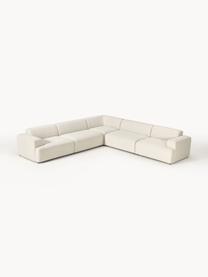 XL-Ecksofa Melva, Bezug: 100 % Polyester Der strap, Gestell: Massives Kiefern- und Fic, Webstoff Off White, B 339 x T 339 cm