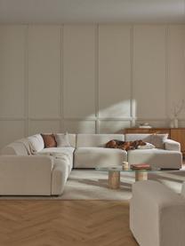 XL-Ecksofa Melva, Bezug: 100 % Polyester Der strap, Gestell: Massives Kiefern- und Fic, Webstoff Off White, B 339 x T 339 cm