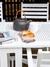 Table de jardin dépliante en bois Butterfly, Blanc