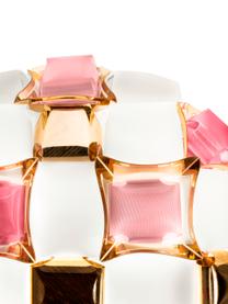 Designové stropní svítidlo z umělé hmoty Mida, Růžová, bílá, zlatá, Š 50 cm, V 16 cm