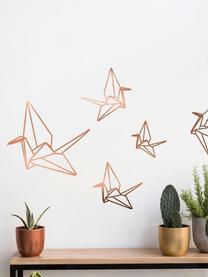 Pegatinas de pared Origami, Vinilo adhesivo, Bronce, An 60 x Al 40 cm