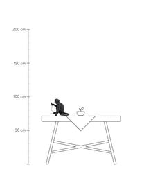 Design Außentischlampe Monkey mit Stecker, Leuchte: Kunstharz, Schwarz, B 34 x H 32 cm