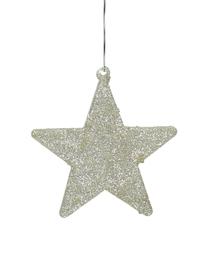 Kerstboomhangers Silver Star, 2 stuks, Zilverkleurig, B 10 x H 10 cm