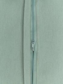 Federa arredo verde salvia con nappe Shylo, 100% cotone, Verde salvia, Larg. 40 x Lung. 40 cm