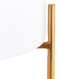 Set de maceteros de metal Mina, 2 uds., Metal con pintura en polvo, Blanco, dorado, Set de diferentes tamaños