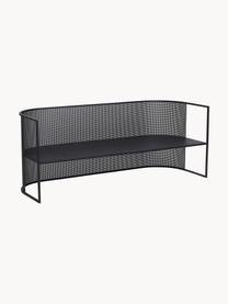 Canapé lounge de jardin Bauhaus, Acier, revêtement par poudre, Noir, larg. 170 x prof. 64 cm