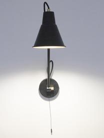 Nástenná lampa  Justa, Čierna, odtiene zlatej