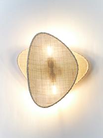 Wandlamp Tericita van bamboehout, Lampenkap: bamboe, Bamboehout, Ø 25 x H 36 cm