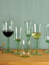 Kieliszek do białego wina ze szkła dmuchanego Corsica, 6 szt., Szkło, Jasny zielony, transparentny, Ø 8 x W 19 cm, 350 ml