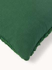Poszewka na poduszkę z bawełny Bell, 100% bawełna, Ciemny zielony, S 30 x D 50 cm