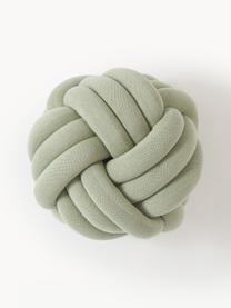 Coussin nœud Twist, Vert sauge, larg. 30 x long. 30 cm