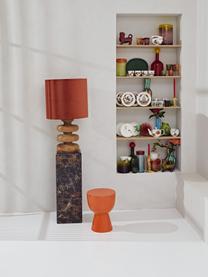 Okrúhly odkladací stolík Tam Tam, Plast, lakovaný, Oranžová, Ø 36 x V 46 cm