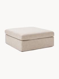 Sofa-Hocker Russell mit abnehmbaren Bezügen, Bezug: 100% Baumwolle Der strapa, Gestell: Massives Kiefernholz, Spe, Webstoff Beige, B 103 x T 103 cm