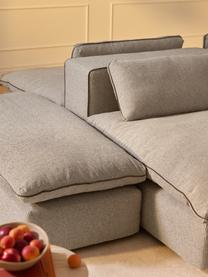 XL-Hocker Felix, Bezug: 100 % Polyester Der strap, Gestell: Massives Kiefern- und Fic, Webstoff Greige, B 140 x T 60 cm