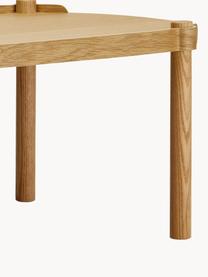 Table basse ovale en bois de chêne Woody, Bois de chêne, certifié FSC, Bois de chêne, larg. 105 x prof. 50 cm