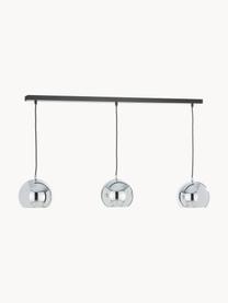 Grande suspension 3 lampes Ball, Argenté, larg. 100 x haut. 18 cm