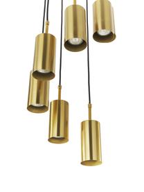 Cluster-Pendelleuchte Arvo, Lampenschirm: Metall, beschichtet, Baldachin: Metall, vermessingt, Goldfarben, Ø 38 x H 3 cm