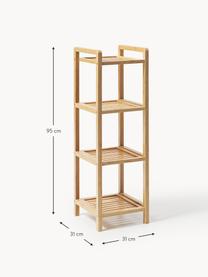 Étagère de salle de bain en bambou Kit, MDF avec placage en bambou

Ce produit est fabriqué à partir de bois certifié FSC® issu d'une exploitation durable, Bambou, larg. 31 x haut. 95 cm