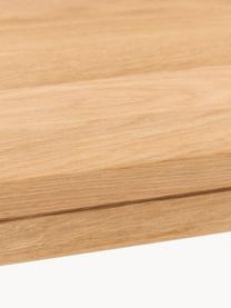 Wandtafel Kalia van eikenhout, Massief eikenhout, geolied

Dit product is gemaakt van duurzaam geproduceerd, FSC®-gecertificeerd hout., Eikenhout, geolied, B 110 x H 77 cm