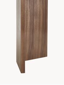 Ovale houten eettafel Toni, 200 x 90 cm, MDF met walnoothoutfineer, gelakt, Walnoothout, B 200 x D 90 cm
