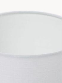 Kleine Tischlampe Glowing Midnight aus Keramik, Lampenschirm: Leinen, Lampenfuß: Keramik, Dunkelblau, Weiß, Ø 18 x H 32 cm