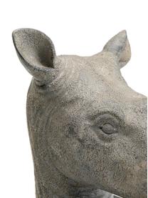 Sada knižních zarážek Rhino, 2 díly, Polyresin, Šedá, černá, Š 33 cm, V 20 cm